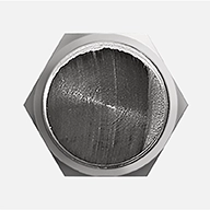 连续使用 30 分钟后刷子的磨损情况