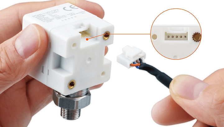 一触式连接器型数字压力开关接线连接