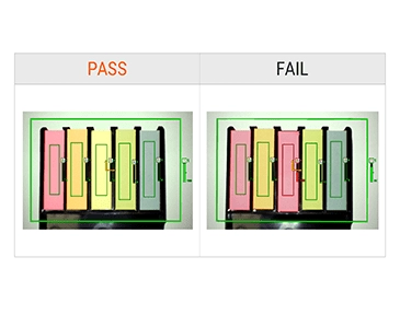 颜色识别检查引脚位置