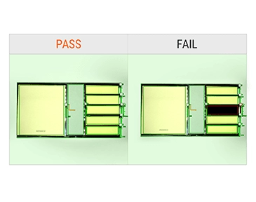 亮度检查显示零件状态