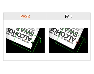 边缘检测测量文本清晰度和边界