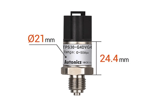 小型传感器尺寸 Ø21x24.4mm (TPS30-G4DVG4)