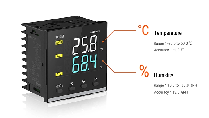 可同时控制温度和湿度的显示屏