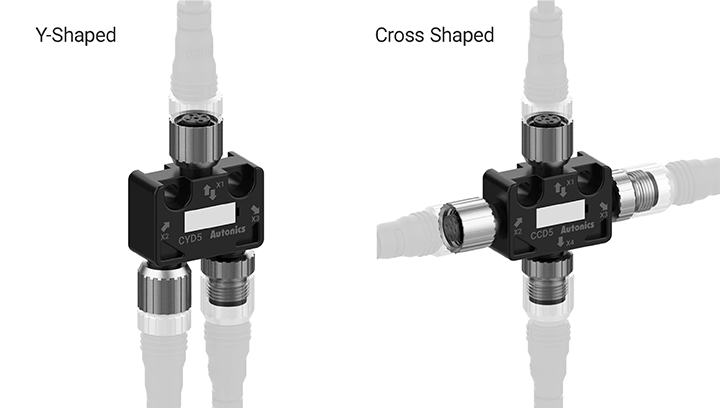 Y型和十字型连接器结构。