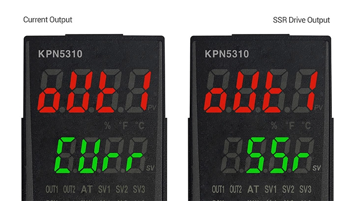 同一KPN控制器型号上的电流输出与SSR输出比较
