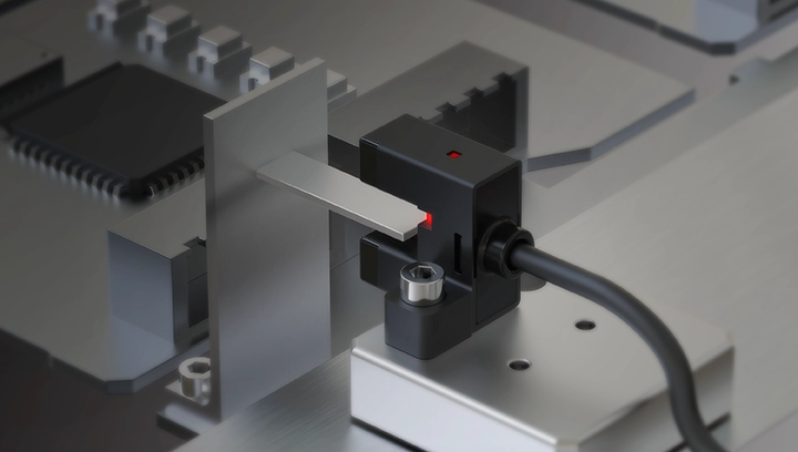 配备光检测模型的传感器的实际安装示例
