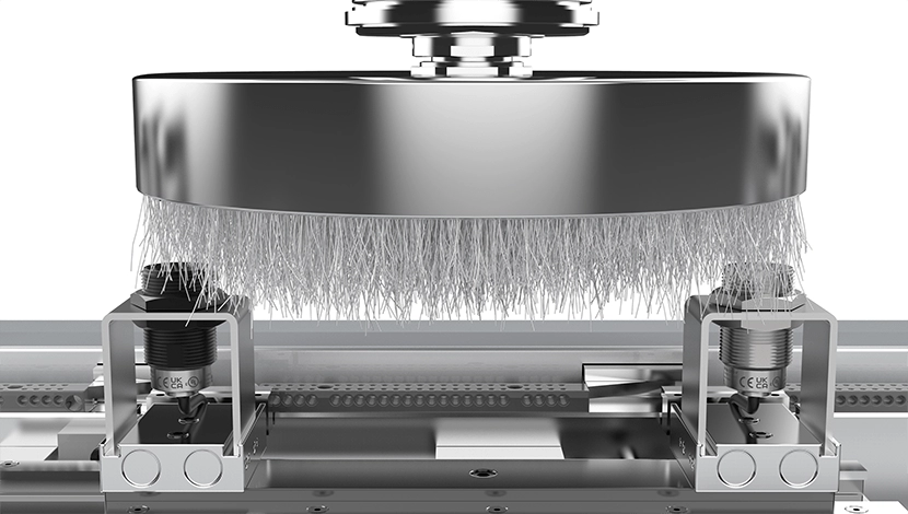 连续使用刷子进行的检测表面耐久性测试