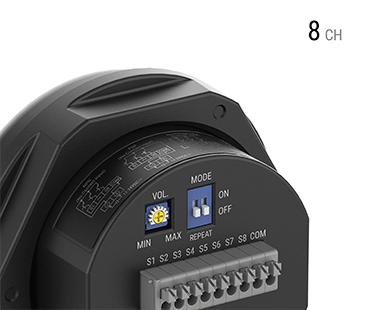 内置8通道记忆型蜂鸣器,轻松存储和播放音频或旋律