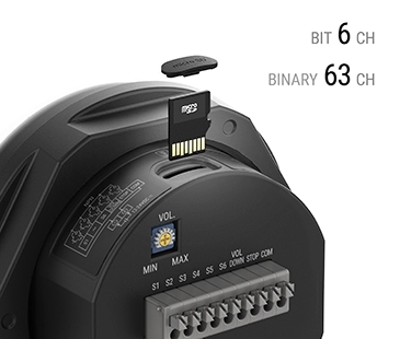 高性能6位63通道二进制蜂鸣器,支持复杂播放控制