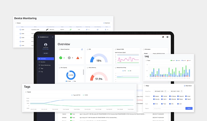 网页版和移动版屏幕示例