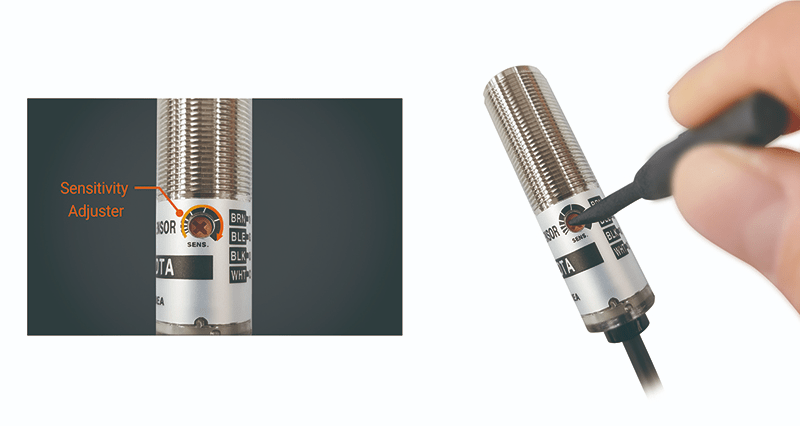 放大了光电传感器的音量控制部分,可使用驱动器调节灵敏度。