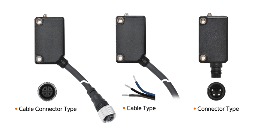 可根据现场环境选择的各种类型光电传感器配置