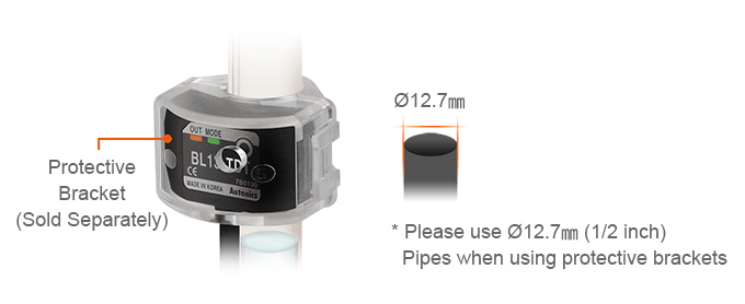 通过安装保护支架防止外部环境的示例