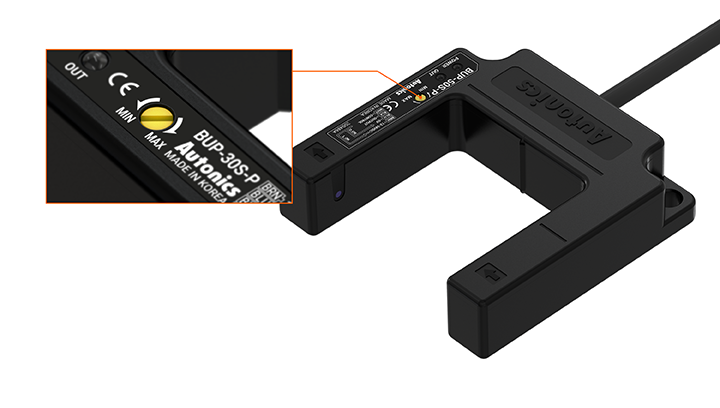 可调灵敏度的 BUP-□S-□ 型号放大图